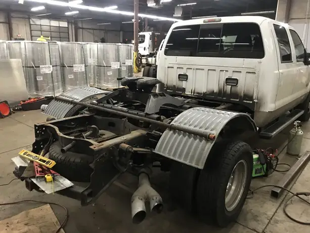 Truck chassis work in progress